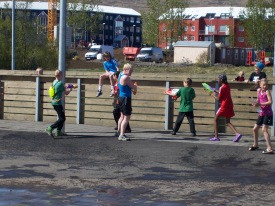 Vatnsstríð hjá 5. bekk.