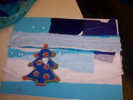 Jólaföndur hjá yngstu nemendunum