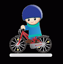 Verum vel búin á hjólinu!