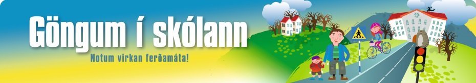 Göngum í skólann hefst í dag 4. september