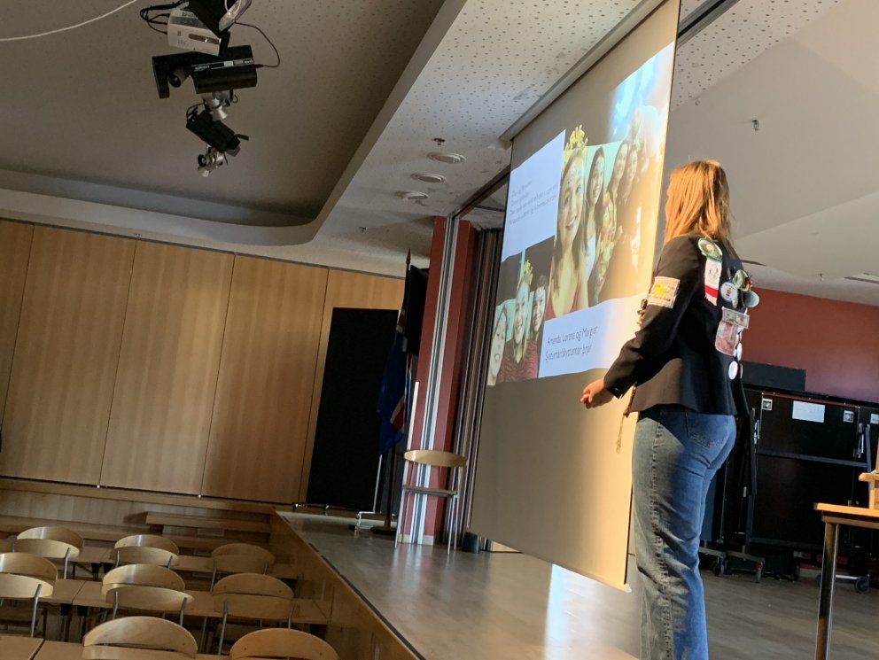 Skiptinemi í heimsókn