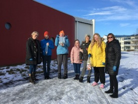 Hreinsun á skólalóð