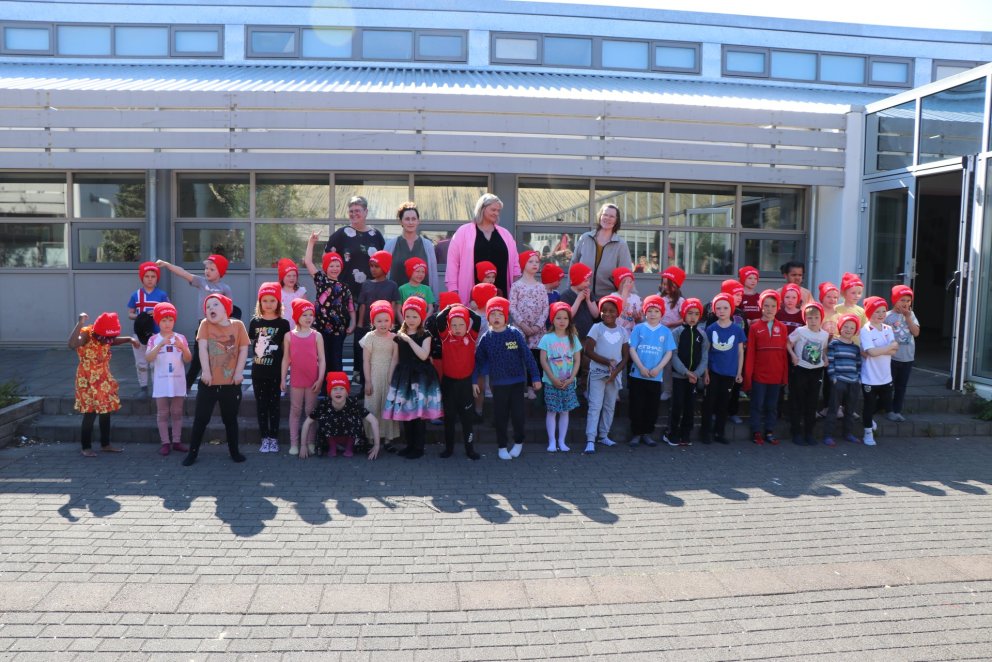 Skemmtileg heimsókn í skólann frá verðandi 1. bekkingum