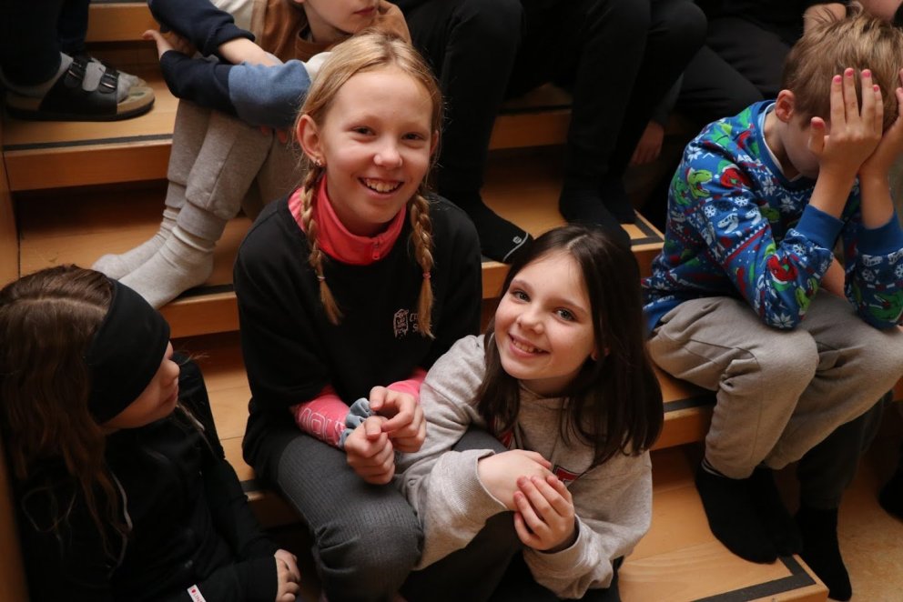 Hressandi söngsalur í morgun