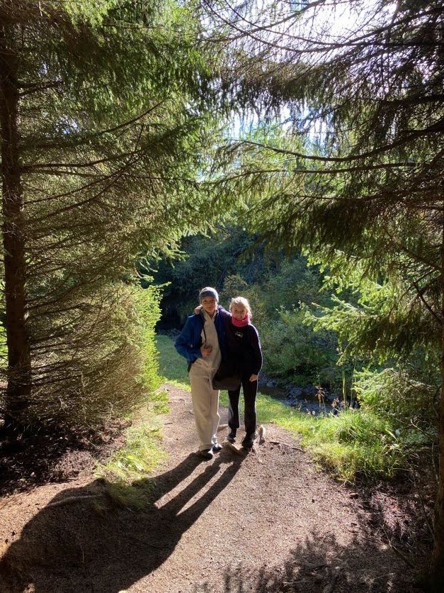 Gönguferð í frábæru veðri í dag