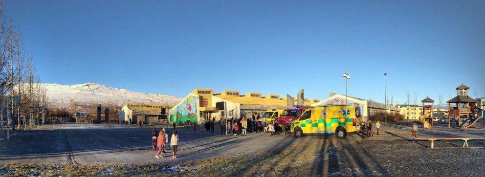 Rýmingaræfing í Síðuskóla