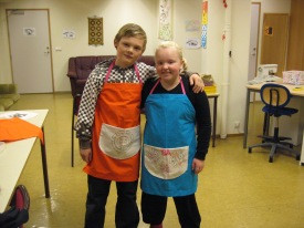 Gaman saman í textílmennt!