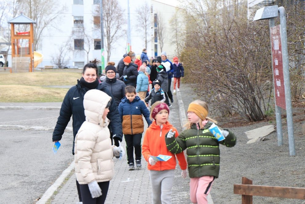 Nemendur í Síðuskóla söfnuðu tæplega 350 þúsund krónum í Góðgerðarhlaupi UNICEF