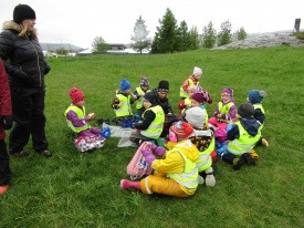 Tjaldferð á Álfhól hjá 1. bekk, Síðuseli og Krógabóli