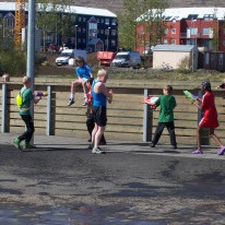 Vatnsstríð hjá 5. bekk.