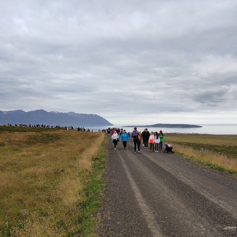 Gengið frá Árskógssandi yfir á Hauganes