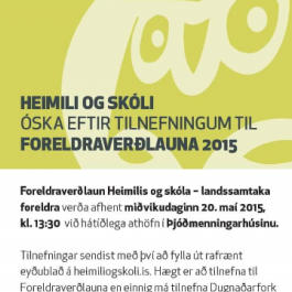 Foreldraverðlaun 2015