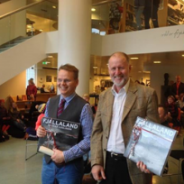 Þeir voru ánægðir með viðurkenningarnar sínar