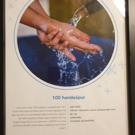 Jólagjöf frá skólanum