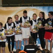 Hópurinn greinilega ánægður með árangurinn :)