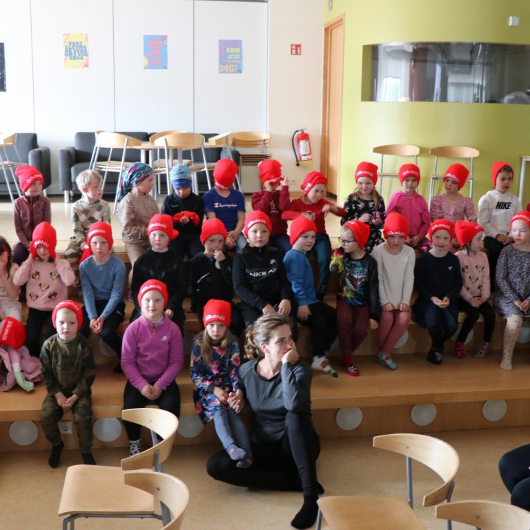 Verðandi 1. bekkur í heimsókn