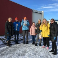 Hreinsun á skólalóð