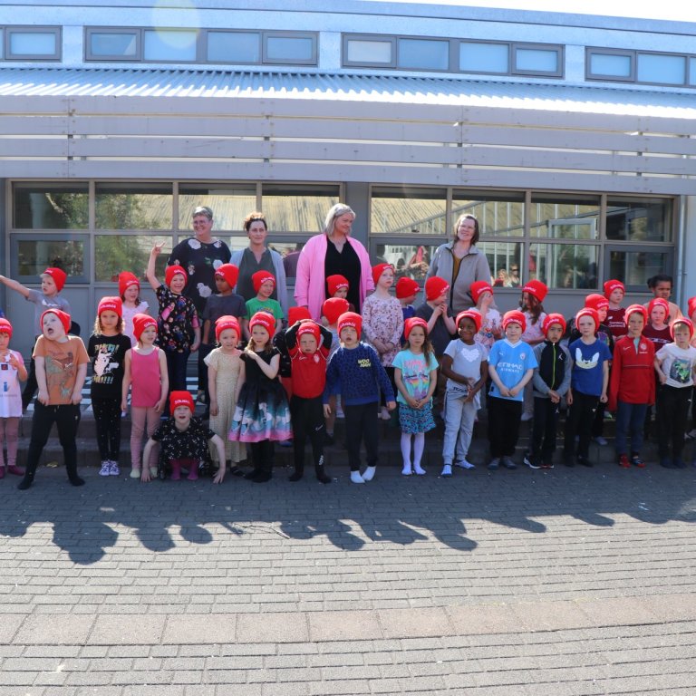 Skemmtileg heimsókn í skólann frá verðandi 1. bekkingum