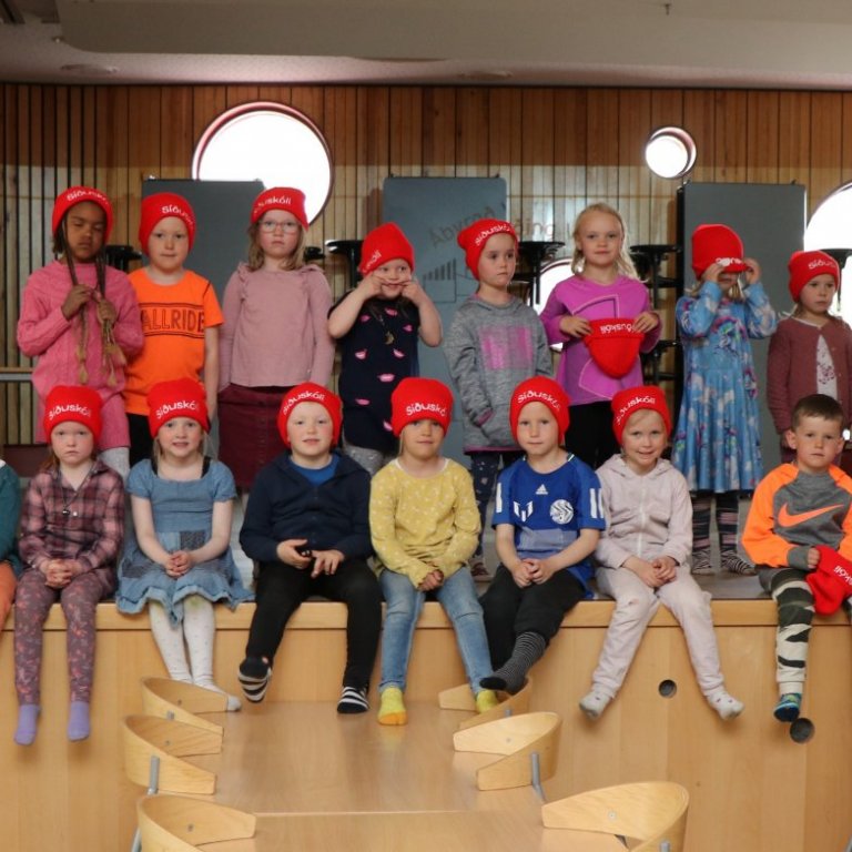 Verðandi 1. bekkur í heimsókn