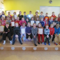 Stoltir verðlaunahafar