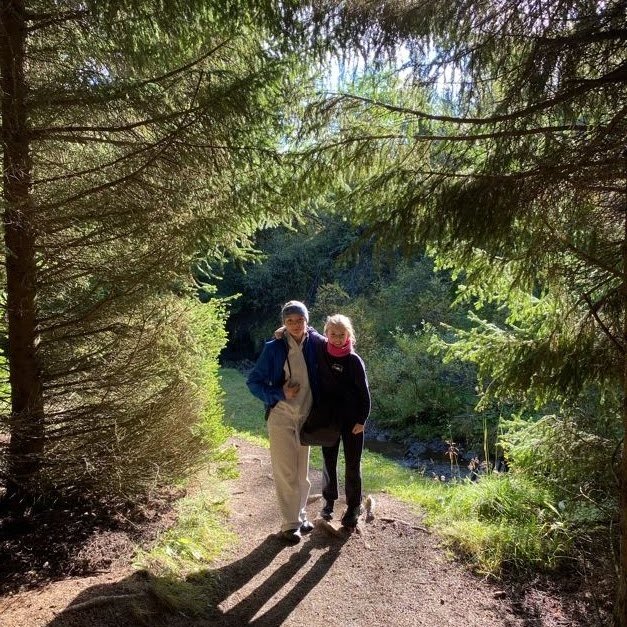 Gönguferð í frábæru veðri í dag