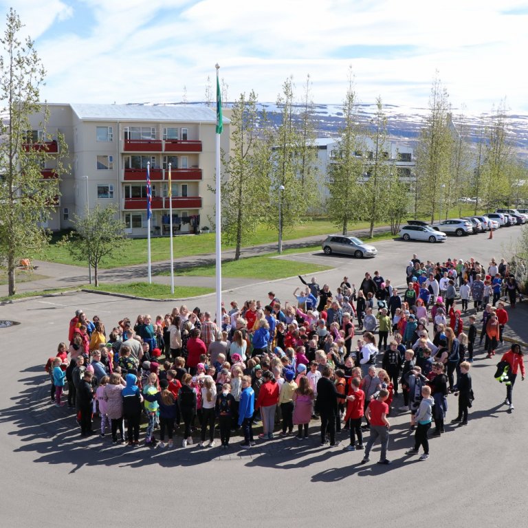Síðuskóli fær grænfánann í áttunda sinn