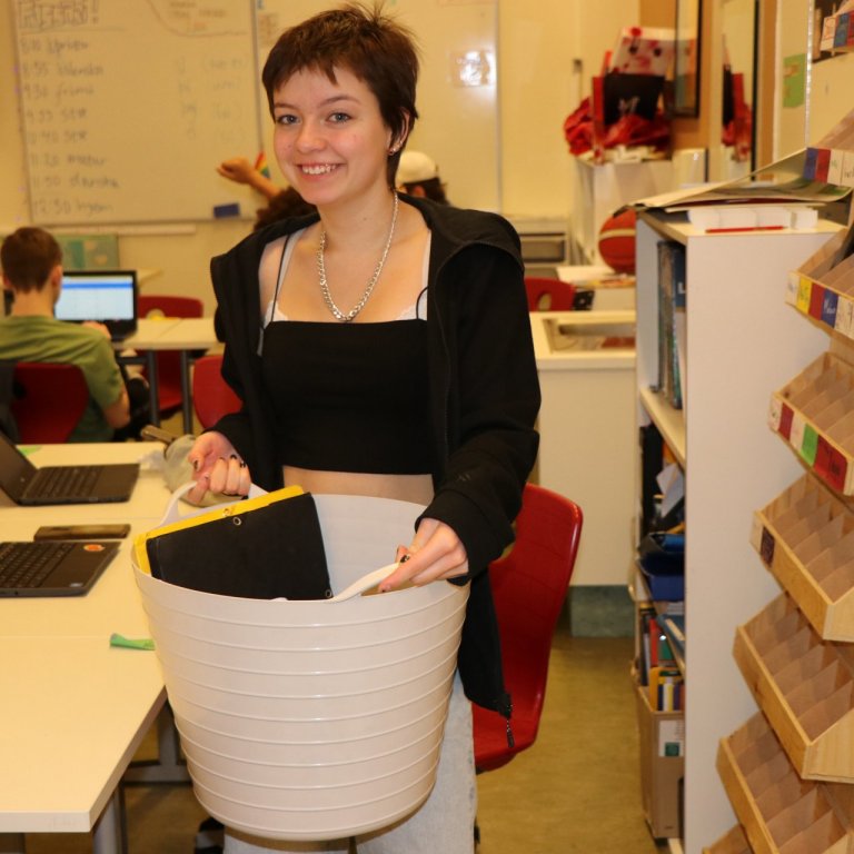 Sérkennilegar töskur í 9. bekk