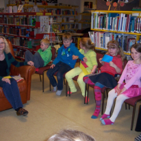 Söguritun á bókasafninu