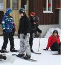 Mynd frá skíðaferð síðasta skólaárs