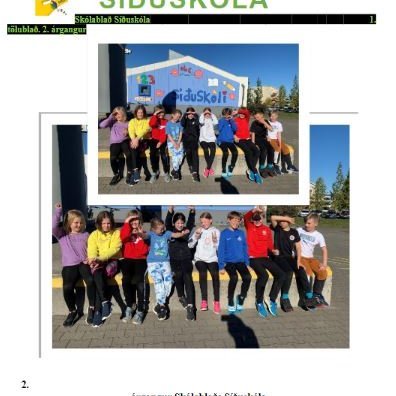 Nemendur á miðstigi gefa út skólablað