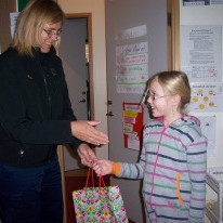 Telma tekur við verðlaununum