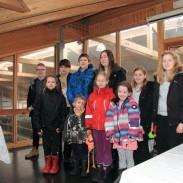 Hópurinn í heimsókn á Kaffi Q